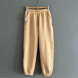 Athleta Girl Retroactive Jogger Stretch Athletic Fleece Peach Small / 7